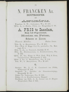  Adresboek van de Zaanstreek : Zaandam, Koog aan de Zaan, Zaandijk, Wormerveer, Krommenie, Westzaan en Oostzaan, pagina 33