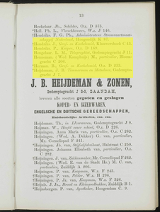  Adresboek van de Zaanstreek : Zaandam, Koog aan de Zaan, Zaandijk, Wormerveer, Krommenie, Westzaan en Oostzaan, pagina 35