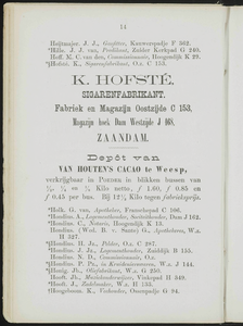  Adresboek van de Zaanstreek : Zaandam, Koog aan de Zaan, Zaandijk, Wormerveer, Krommenie, Westzaan en Oostzaan, pagina 36