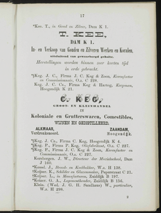  Adresboek van de Zaanstreek : Zaandam, Koog aan de Zaan, Zaandijk, Wormerveer, Krommenie, Westzaan en Oostzaan, pagina 39