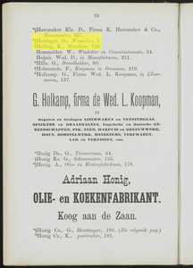  Adresboek van de Zaanstreek : Zaandam, Koog aan de Zaan, Zaandijk, Wormerveer, Krommenie, Westzaan en Oostzaan, pagina 92