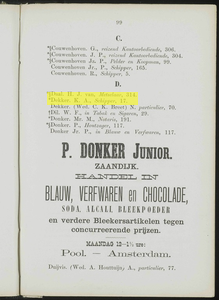  Adresboek van de Zaanstreek : Zaandam, Koog aan de Zaan, Zaandijk, Wormerveer, Krommenie, Westzaan en Oostzaan, pagina 121