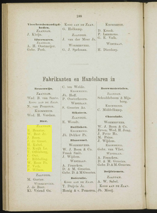  Adresboek van de Zaanstreek : Zaandam, Koog aan de Zaan, Zaandijk, Wormerveer, Krommenie, Westzaan en Oostzaan, pagina 232
