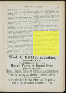  Adresboek van de Zaanstreek : Zaandam, Koog aan de Zaan, Zaandijk, Wormerveer, Krommenie en Westzaan, pagina 29