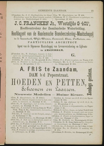  Adresboek van de Zaanstreek : Zaandam, Koog aan de Zaan, Zaandijk, Wormerveer, Krommenie en Westzaan, pagina 35