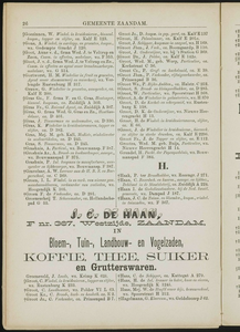  Adresboek van de Zaanstreek : Zaandam, Koog aan de Zaan, Zaandijk, Wormerveer, Krommenie en Westzaan, pagina 36