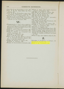  Adresboek van de Zaanstreek : Zaandam, Koog aan de Zaan, Zaandijk, Wormerveer, Krommenie en Westzaan, pagina 136
