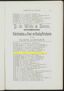  Adresboek van de gemeenten Zaandam, Koog aan de Zaan, Zaandijk, Wormerveer en Krommenie, pagina 103