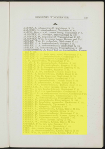  Adresboek van de gemeenten Zaandam, Koog aan de Zaan, Zaandijk, Wormerveer en Krommenie, pagina 149