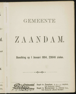  Nieuw algemeen adresboek van de Zaanstreek : Zaandam, Koog aan de Zaan, Zaandijk, Wormerveer, Krommenie en Westzaan, ...