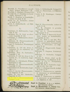  Nieuw algemeen adresboek van de Zaanstreek : Zaandam, Koog aan de Zaan, Zaandijk, Wormerveer, Krommenie en Westzaan, ...