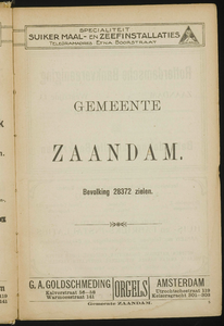  Nieuw algemeen adresboek van de Zaanstreek, bevattende de gemeenten: Zaandam, Koog aan de Zaan, Zaandijk, Wormerveer, ...