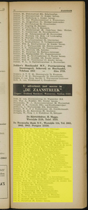  Adresboek voor de Zaanstreek waaronder de gemeenten: Zaandam, Koog aan de Zaan, Zaandijk, Wormerveer, Krommenie, ...