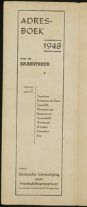  Adresboek voor de Zaanstreek waaronder de gemeenten: Zaandam, Koog aan de Zaan, Zaandijk, Wormerveer, Krommenie, ...