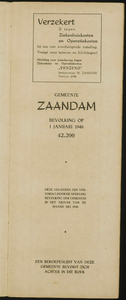  Adresboek voor de Zaanstreek waaronder de gemeenten: Zaandam, Koog aan de Zaan, Zaandijk, Wormerveer, Krommenie, ...