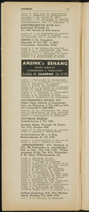  Adresboek voor de Zaanstreek waaronder de gemeenten: Zaandam, Koog aan de Zaan, Zaandijk, Wormerveer, Krommenie, ...