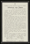 10 Johanna van Steen, datum overlijden: 03-03-1944