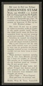 22 Johannes Stam, datum overlijden: 07-10-1932