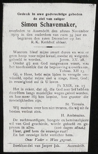 47 Simon Schavemaker, datum overlijden: 28-11-1903