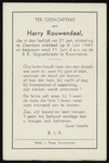 87 Harry Rouwendaal, datum overlijden: 08-06-1941