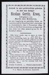 520 Nicolaas Gerritz. Kroon, datum overlijden: 07-11-1899