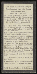 557 Engelmundus van der Laan, datum overlijden: 12-08-1952