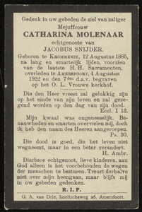 587 Catharina Molenaar, datum overlijden: 04-08-1922