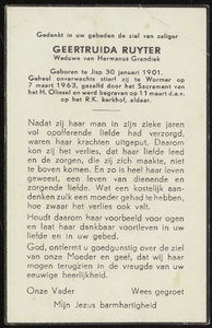 647 Geertruida Ruyter, datum overlijden: 07-03-1963