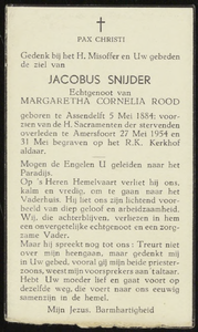 677 Jacobus Snijder, datum overlijden: 27-05-1954