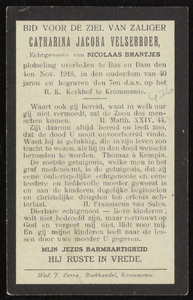 872 Catharina Jacoba Velserboer, datum overlijden: 04-11-1918