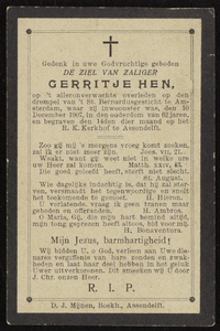 1048 Gerritje Hen, datum overlijden: 10-12-1907