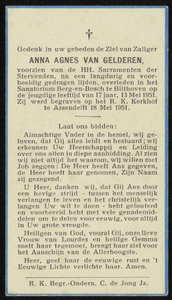 1073 Anna Agnes van Gelderen, datum overlijden: 13-05-1951