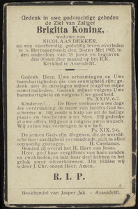 1241 Brigitta Koning, datum overlijden: 26-05-1905