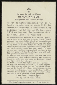 1390 Hendrika Bos, datum overlijden: 22-11-1954