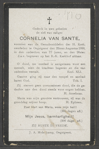 110 Cornelia van Sante, datum overlijden: 22-08-1930