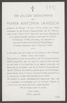 115 Maria Antonia Janssen , datum overlijden: 18-02-1948