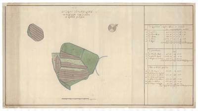 1321 Kaart van het erve Spenkelink, gelegen in Zeldam in het gericht Delden. - . - schaal in Rijnl. roeden [ ca. 1 : ...