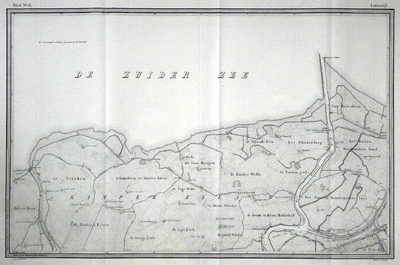 849-KD001480 Lutterzijl blad nr. 16 Zestiende blad van de atlas van de IJssel door L.J.A. van der Kun en R. Musquetier. ...