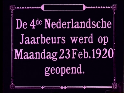 36 Jaarbeurs Utrecht 1920/1921