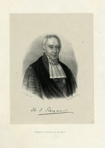 32056 Portret van H.J. Royaards, geboren 1794, hoogleraar in de theologie aan de Utrechtse hogeschool (1823-1854); zoon ...