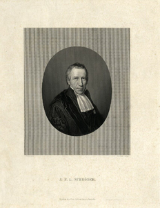 32067 Portret van J.F.L. Schröder, geboren 1774, hoogleraar in de wis- en natuurkunde aan de Utrechtse hogeschool ...
