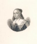 39209 Portret van Anna Maria van Schurman, geboren Keulen 5 november 1607, schrijfster en dichteres te Utrecht, ...