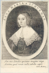 39224 Portret van Anna Maria van Schurman, geboren Keulen 5 november 1607, schrijfster en dichteres te Utrecht, ...