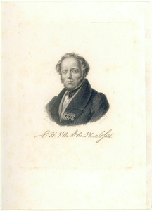 38871 Portret van Edmond Willem van Dam van Isselt, geboren Breda 20 februari 1796, student theologie en letteren te ...