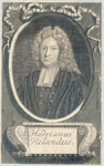 39165 Portret van Adriaan Reland, geboren 1676, hoogleraar in de Oosterse talen aan de Utrechtse hogeschool ...