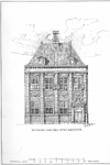37796 Afbeelding van de voorgevel van de muntmeesterswoning aan de Oudegracht Weerdzijde 73 te Utrecht.N.B. Het adres ...