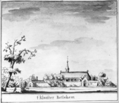 37717 Gezicht op het klooster Bethlehem te Utrecht.