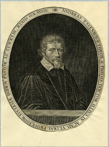 31870 Portret van Andries Essenius, geboren 1620, hoogleraar in de theologie aan de Utrechtse hogeschool (1653-1677), ...