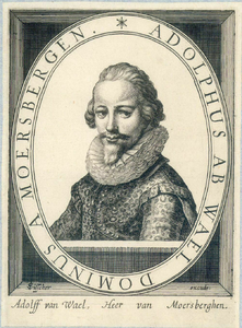 39306 Portret van Adolf de Wael, heer van Moersbergen, geboortejaar onbekend, lid van de RIdderschap van Utrecht, ...