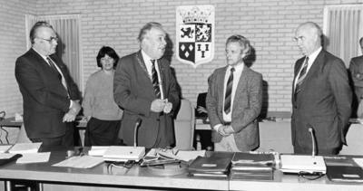 91679 Afbeelding van de benoeming P. J. N. Booij tot tijdelijk gemeentesecretaris van de gemeente Vleuten-De Meern in ...